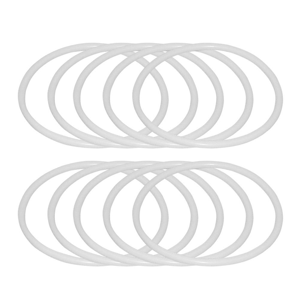 12Pcs Dreamcatcher Round Plastic Rings 18.5cm White Hoops DIY Material for Mandalas Curtain Rings Craft Gift