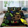 Gamepad Comforter Cover Gamer Bedding Set Teens Video Game Duvet Cover For Youth Kids Boys Modern Game Controller Bedspread