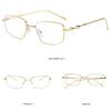 Anti Blue Light Irregular Square Shades With Metal Frame Vintage Small Square Sunglasses High-End Eyeglasses Frames