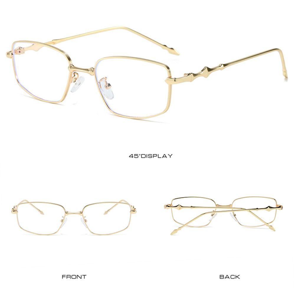 Anti Blue Light Irregular Square Shades With Metal Frame Vintage Small Square Sunglasses High-End Eyeglasses Frames