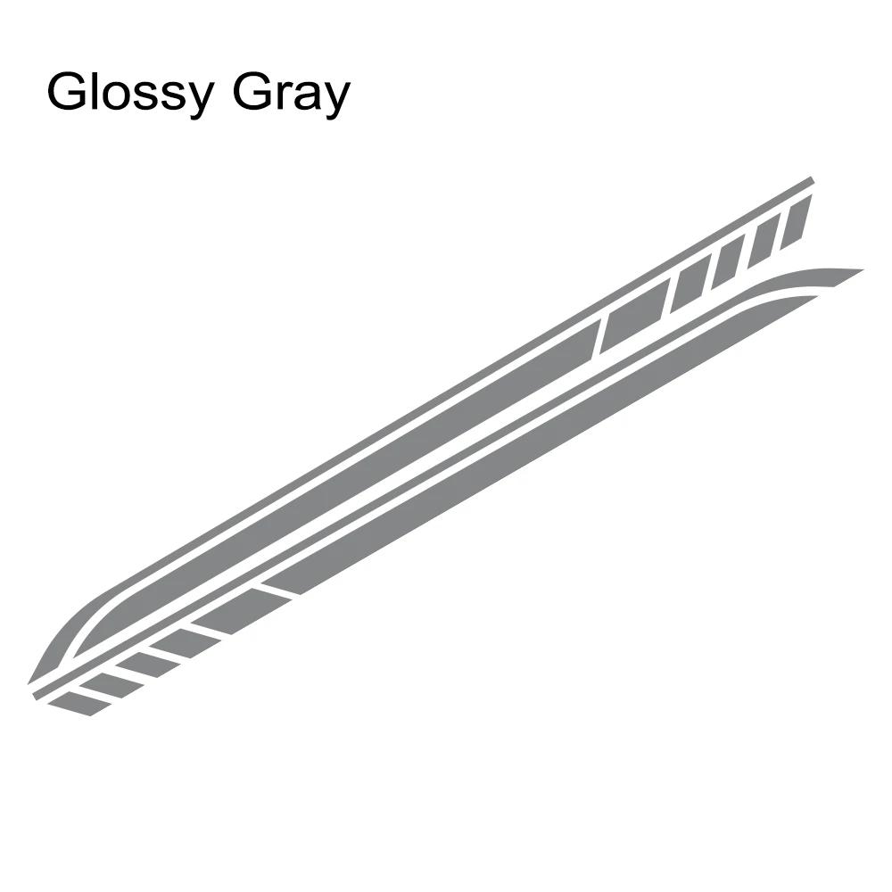 2PCS DIY Car Both Sides Body Stickers Stripes Waterproof Auto Door Decals Automobiles Products Car Wrap Vinyl Film Accessories