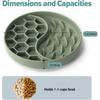 Slow Feeder Dog Bowls, Silicone Pet Food Bowls with Suction Cups, Non-Slip Dog Feeding Slow Down Pet Eating Speed for Fast Eaters, Anxiety Relief &