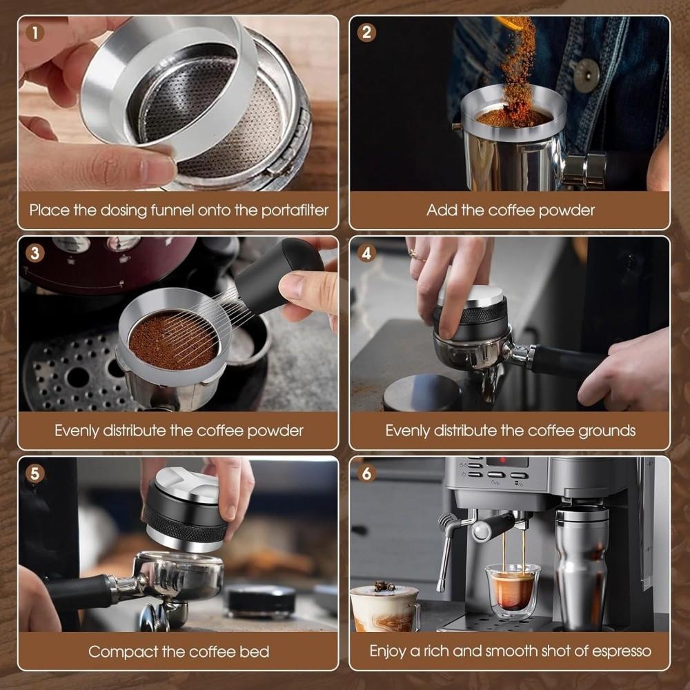 51/53/58 MM Espresso Accessories Kit Stainless Steel Base Coffee Distributor Coffee Preparation