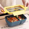 Lunch Box a prova di perdite, resistente al microonde, per pasti, frutta e snack, per picnic, studenti, con posate, portatile, Bento Box