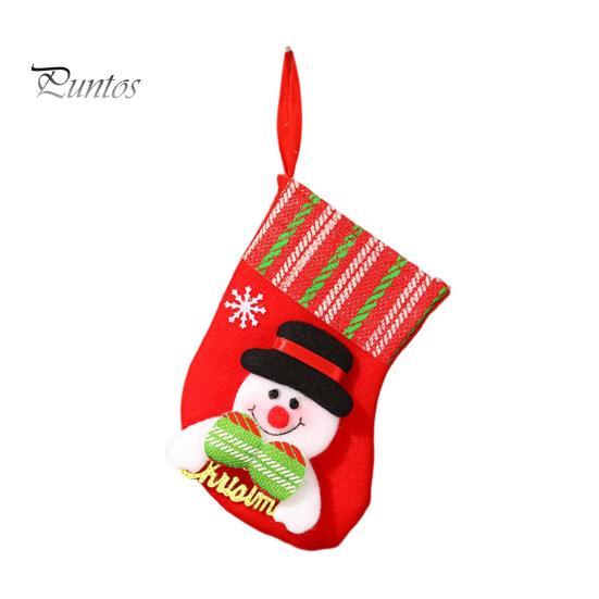 Christmas Stocking Cartoon Shape High Capacity Three Dimensional Wear Resistant Decorative Super Soft Merry Xmas Socks Gift Candy Bags