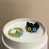 Cute Cartoon Cat Heart Ring – Trendy Fashion Accessory with Big Eyes for Index Finger
