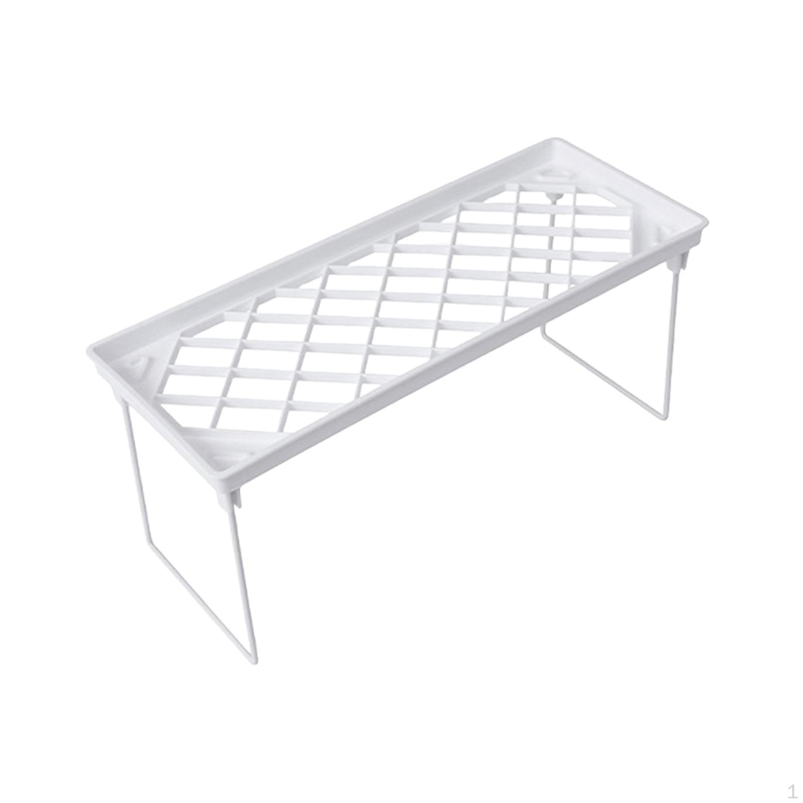 

Countertop Organizer Rack Cosmetic Shelf Hollow Out Kitchen Desk Makeup Perfume Holder Bath for S