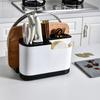 Knife Block Multi-Function Knife Holder with Chopping Board Holder Knife Storage Tableware Drainer Holder Kitchen Accseeories