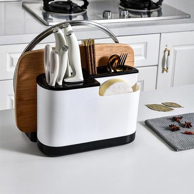 Knife Block Multi-Function Knife Holder with Chopping Board Holder Knife Storage Tableware Drainer Holder Kitchen Accseeories