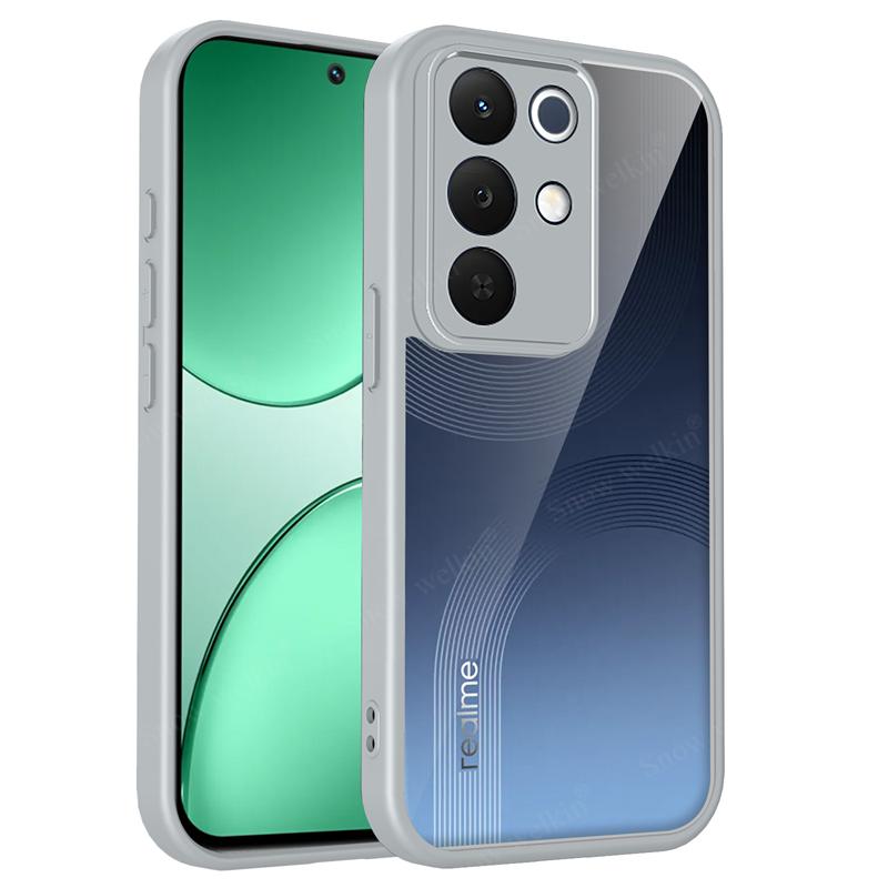 Custodia in Silicone Trasparente Per Realme C85 Pro RealmeC85 Pro C85Pro Cover Posteriore in PC Paraurti in TPU Custodie Trasparenti Antiurto per Telefono