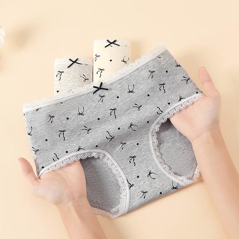 Fenteng Women's 3-Pack Antibacterial Cotton Briefs