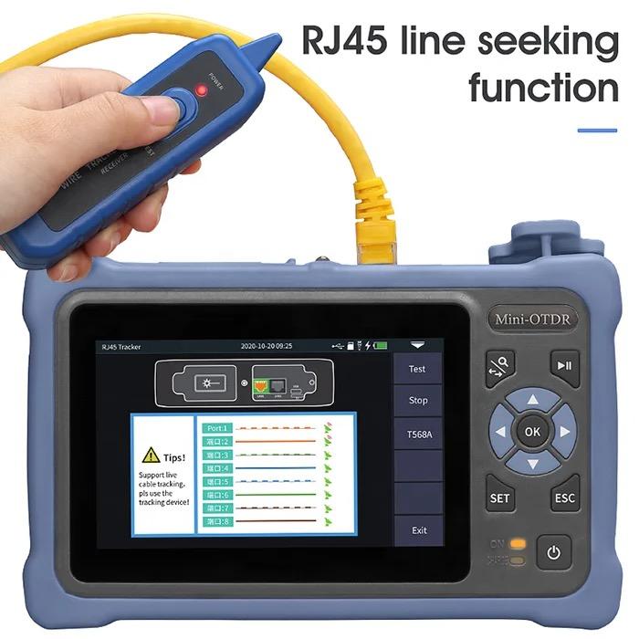 12 In 1 MINi EXFO Smart OTDR DE1201A SM 1310nm 1550nm 26/24dB 100KM Distance OTDR VFL OLS OPM Event Map Fiber Optic Mini Otdr