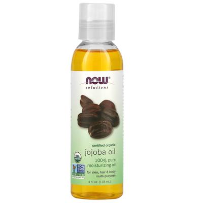 NOW Foods, Solutions, Óleo de Jojoba Orgânico Certificado, 4 fl oz (118ml)