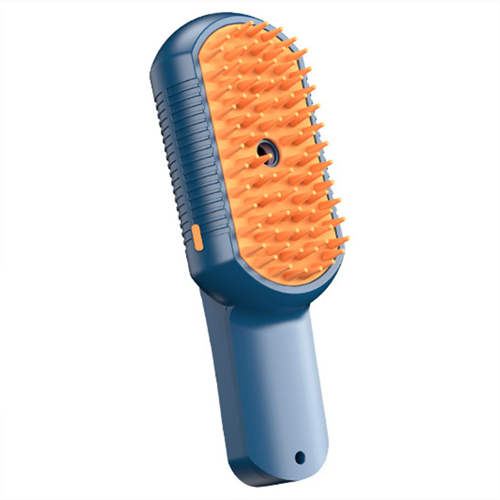 

Pets Steams Brush Grooming Massage Tool Fuzzy Hair Remover Brush Reduce Flying Hair Remove Loose Hair Pet Supply синій