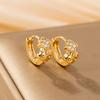 European & American Style Four-Leaf Clover Non-Piercing Stud Ear Clips