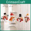 Snowman Santa And Christmas Resin Decor Figures Pendant For Celebration Holiday