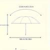 Sombrilla Plegable de Protección UV de 3 Pliegues Ligera Sombrilla de Sol Parasol de Verano para Exteriores Impermeable Resistente al Viento