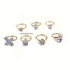 Sparkling Rhinestone Heart-shaped Water Drop Flower Shaped Foot Ring Charming Women's Summer Beach Party Vacation Foot Zircon