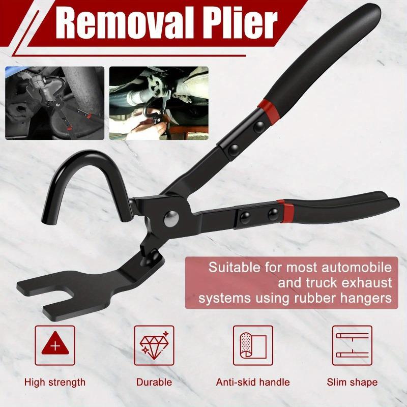 Car Exhaust Hanger Pliers High Carbon Steel Bracket Removal Pliers Non-slip Separate Rubber Bracket Hanger Support Removal Tool.