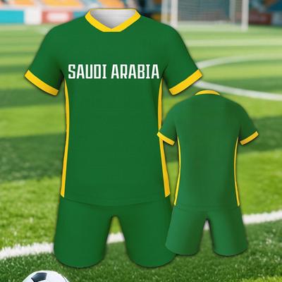 Saudi Arabia Soccer Jersey Set Football Uniform Team Training Kit