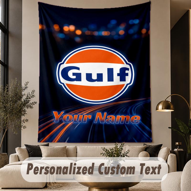 Custom Text Tapestry Gulf Print Wall Tapestry Indoor Living Room Wall Decor