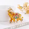 Thailand Hot-Selling 3D Elephant Keychain Pendant - Creative Oil Drop Design