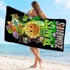 Plant-Vs -Zombie Beach Towel Cartoon Cute Summer Kids Large Bath Pool Beach Towel Microfiber Absorbent for Swimming Travel