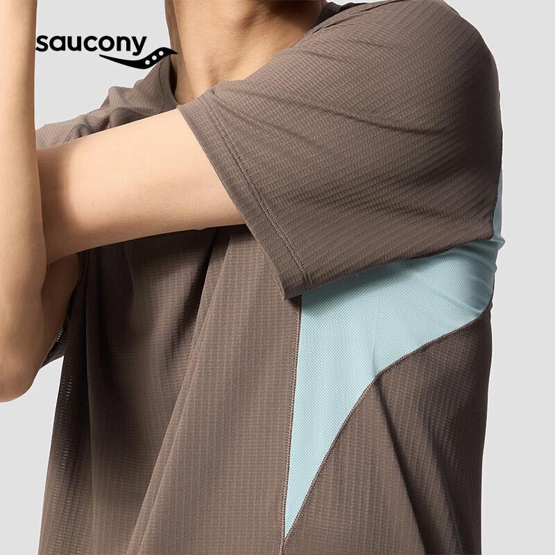 SAUCONY Men's Lightweight Quick-Dry Crew Neck T-Shirt
