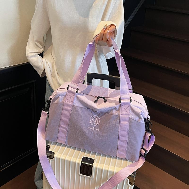 Reisetasche mit großem Fassungsvermögen, mehrfarbige Nähte, Fitnesstasche, Trocken- und Nassfach, Trainingstasche, Gepäcktasche