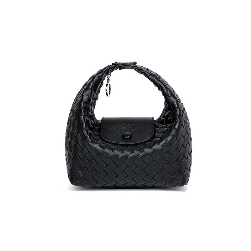 Handgewebte Knödelbrötchen, Longxiang-Brötchen, Handgetragene Umhängetaschen für Damen, Kleine und vielseitige Hand- und Umhängetaschen