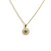 Stainless Steel Charm Demon Eye Necklace Minimalist Geometric Jewelry  Daily Wear