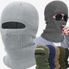 2In1 Winter Balaclava Beanie Hat Outdoor Full Face Mask Warm Ski Tactical Cycling Cap Men Outdoor Sports Cold-proof Knitted Cap