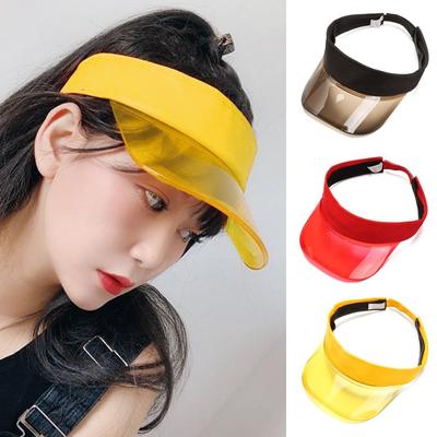 Casual PVC Lightweight Sports Hat UV Protective Sun Visor Beach Cap