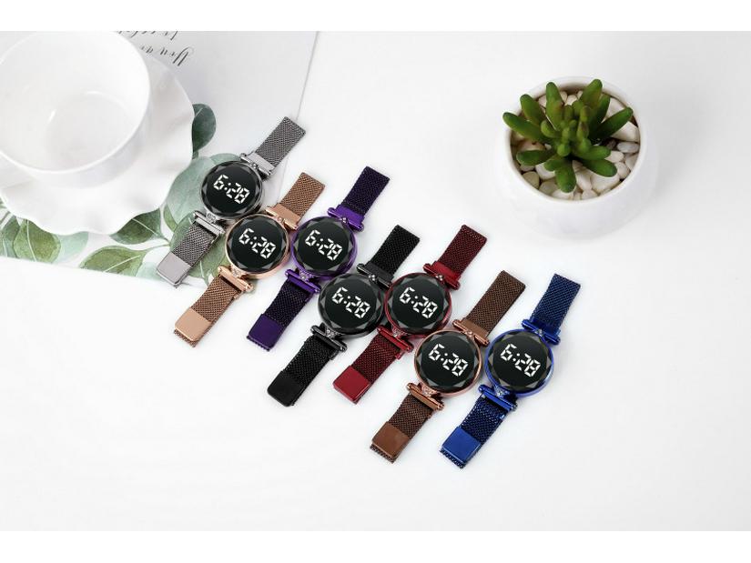 Montre Mode Femme à Strass LED Magnétique