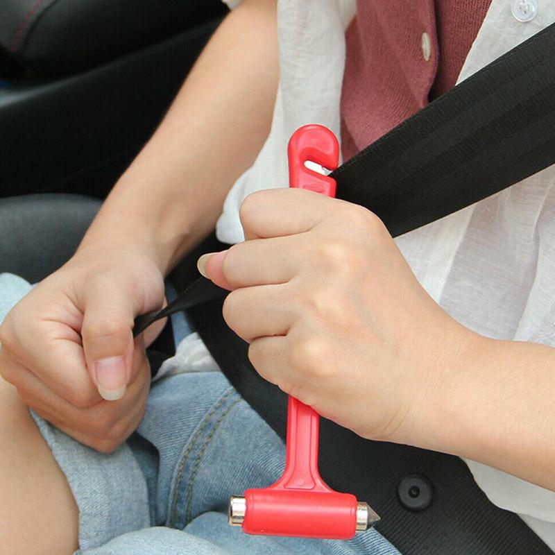 2 in1 Car Safety Hammer Window Breaker Seat Belt Cutter Emergency Escape Tool Auto Safety Life-saving Hammer