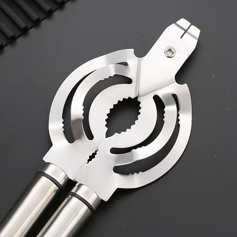 Manual Jar Lid Gripper Stainless Steel Effortless Bottle Opening Tool Can Opener Outdoor Party