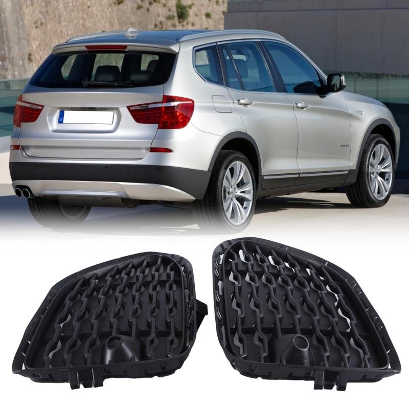 Left/Right Side Front Bumper Windscreen Fog Lamp Grille for F25 F26 Replace 51118056941 51118056942 Fog Lamp Frame