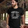 This Guy Loves Chicken T-Shirt - Food Animal Drumstick Pet Farm Funny Irreverent Unisex T-Shirt