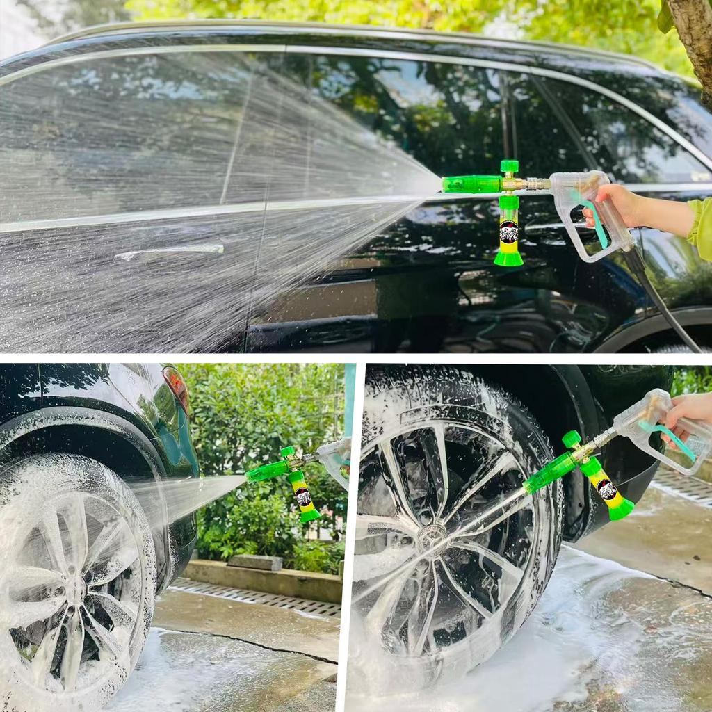 BEAR FORCE Pressure Magnetic Suction Mini Foam Cannon Pro with 1/4 Quick Connector, Pressure Washer 360° Adjustable Snow Foam Lance