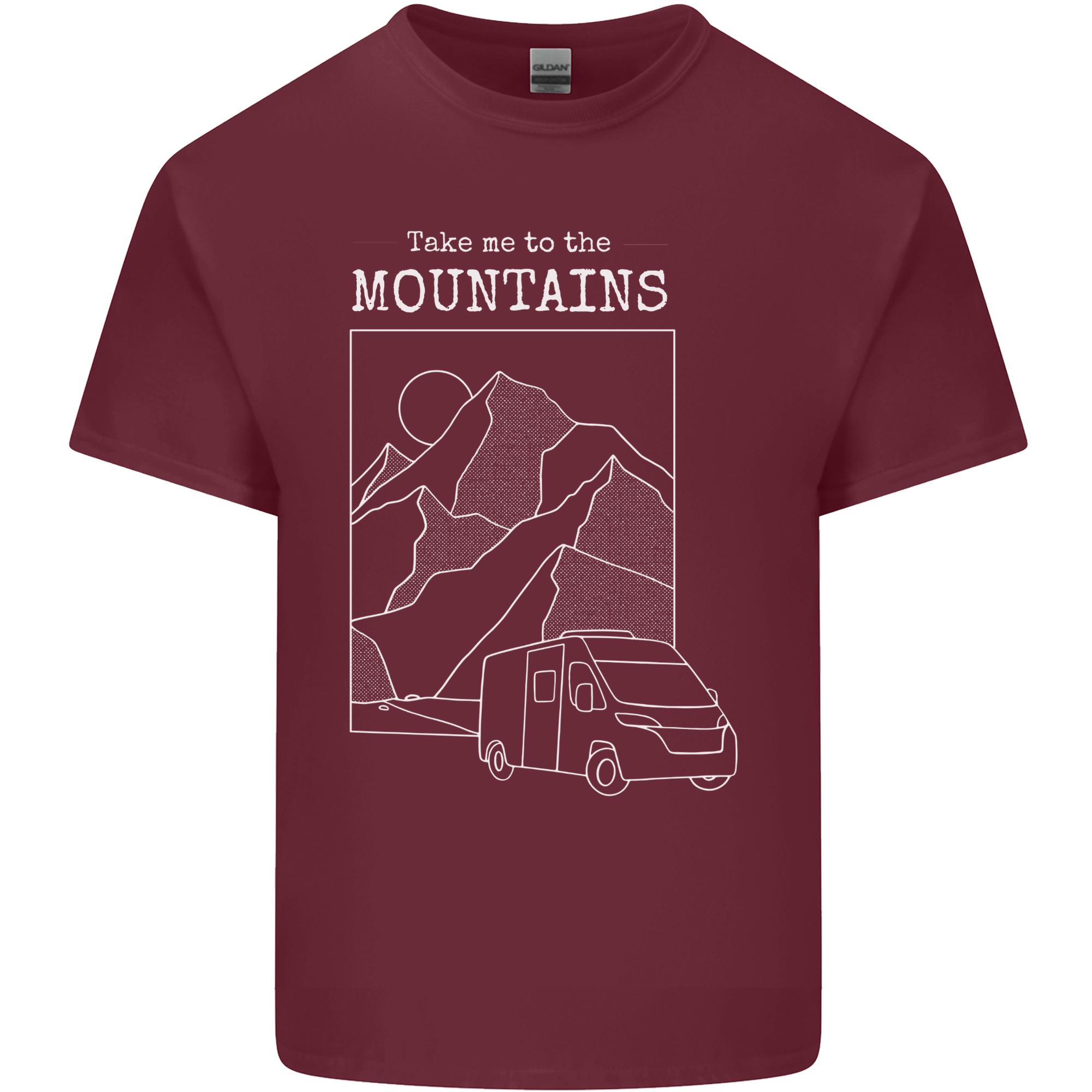 Take Me To Mountains RV Camper Caravan Unisexs Light Cotton TShirt S