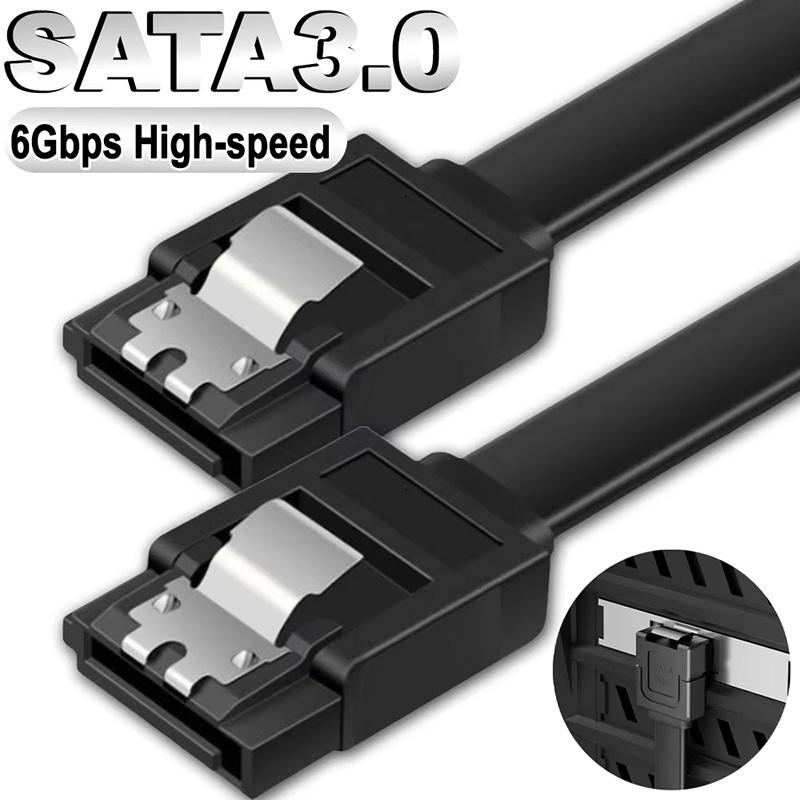 SATA III Cable Straight Bend HDD SSD Cable SATA Cable For Cd Driver Writer HDD Hard Disk Cable Cord Desktop Computer Accessories