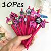 10Pcs Valentine's Day-Themed Ballpoint Pens with Cute Cartoon Roses Icons, Suitable for Use In Offices and Hospitals, A Fun Gift for Valentine's Day,