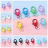 2 Pcs/bag Colourful Handmade DIY Keychain Zinc Zinc Alloy Spring Buckle 27MM Bag Pendant Accessories  Women