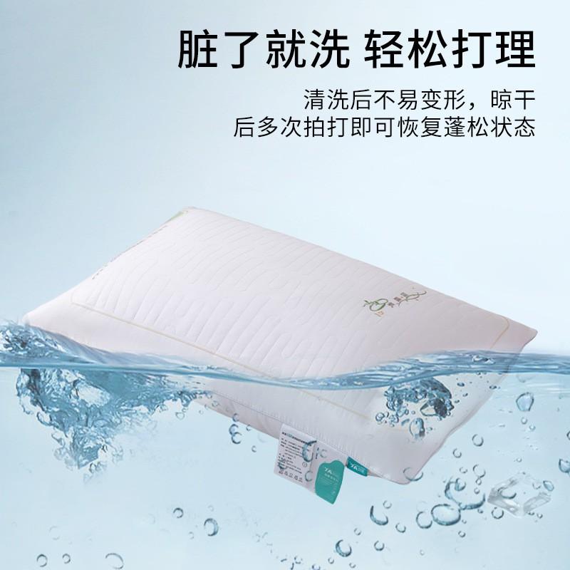 Cotton Pillow Core With Quilted Stitching Hypoallergenic Anti-Mite Neck Support Adults