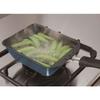 Thermos Deep Egg Frying Frying Pan 15 X 18.5cm For Gas Fire Only Durable Coat Lightweight Model Navy KFD-015DE NVY