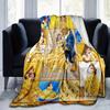 Beauty and the Beast Blanket  Ultra-Soft, Warm, Cozy Throw for Living Room, Sofa, Four Seasons Travel Accessory  Cute Cartoon Character