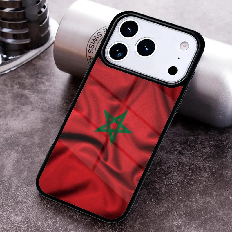 Maroko Maroc Marocká vlajka Pouzdro na telefon pro iPhone 17 16 15 Pro Max Air 14 13 12 11 Plus Nárazuvzdorný Capa Kryt