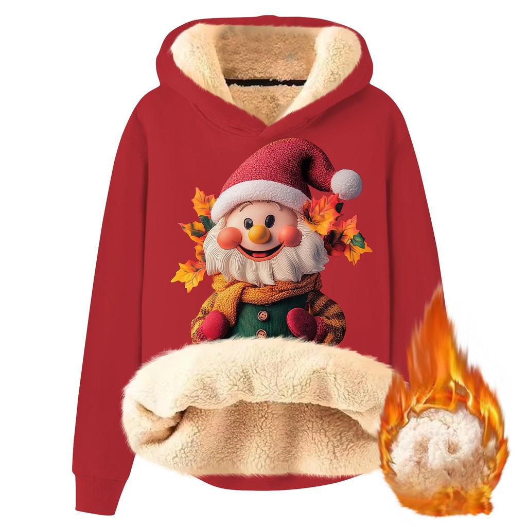 Damemote hette polstret fortykket varm juletrøye med løs genser