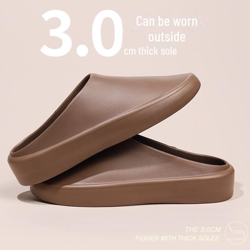 

Мужские сандалии с закрытым носком Z2024: Мягкая подошва с отверстиями, одежда для шеф-повара и пляжа, тапочки в стиле кокоса 38/39 темно-коричневого