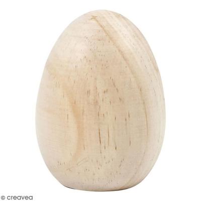 Wooden Egg To Decorate - 8.3 Cm - 1 Pc